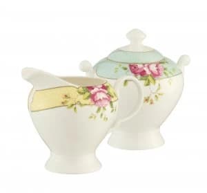 Aynsley Archive Rose Sugar Cream Set