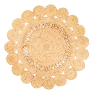 Sass & Belle Jute Flower Rug