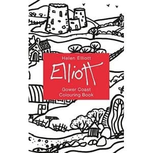 Helen Elliott Concertina Colouring Book: Gower Coast by Graffeg Limited (Hardback, 2017)