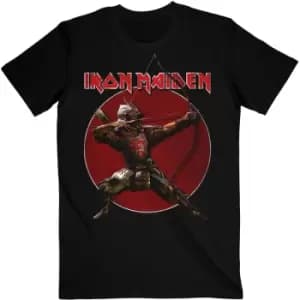 Iron Maiden - Senjutsu Eddie Archer Red Circle Unisex XX-Large T-Shirt - Black