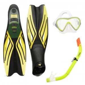 Gul Mask Snorkel and Fin Set Children - Yellow