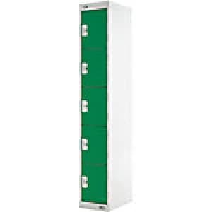 LINK51 Locker Nest Grey, Green 300 x 450 x 1,800 mm