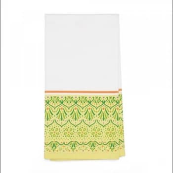 Lemon Henna Tea Towel