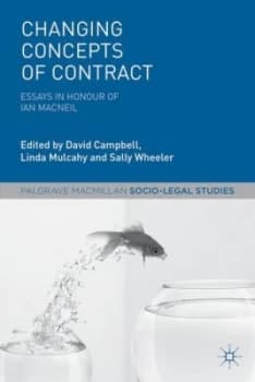Changing Concepts of Contract by David Campbell Paperback