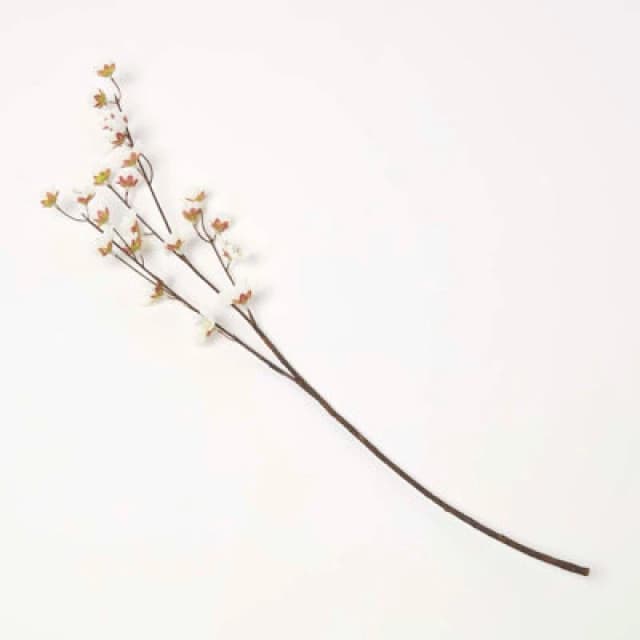 Homescapes Artificial Cherry Blossom Branch Natural