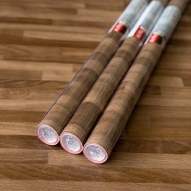 D C Fix dc fix Walnut Block Self Adhesive Vinyl Pack 3 Vinyl 67X2 PACK3 Brown 42527205000