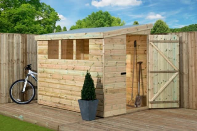 Empire Sheds Empire 3000 Pent 6X4 Pressure Treated Tongue And Groove Wooden Garden Shed Door Right Side Panel (6' X 4' / 6ft X 4ft) (6X4)