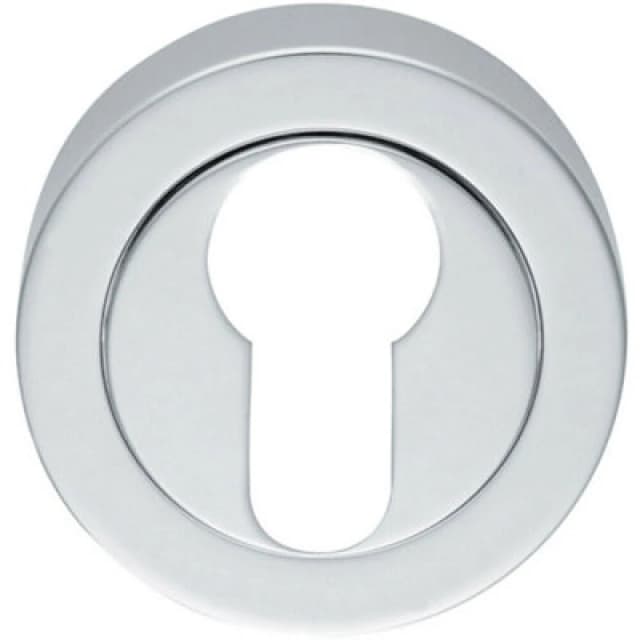 Loops 50mm Euro Profile Escutcheon Concealed Fix Satin Chrome Keyhole Cover Multi unisex