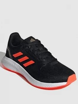 adidas Kids Unisex Runfalcon 2.0 - Black/Red, Size 1