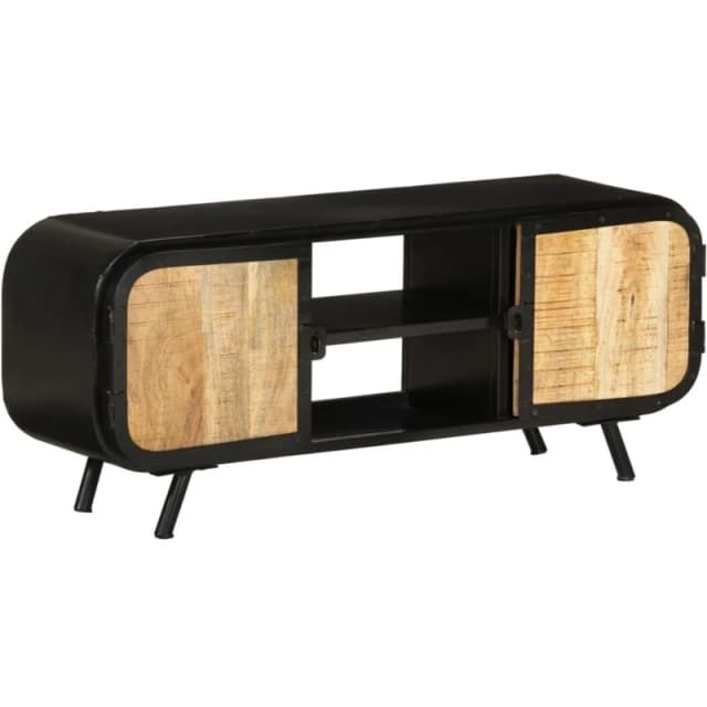 VIDAXL TV Cabinet 110x30x45cm Rough Mango Wood Vidaxl 8720286504598