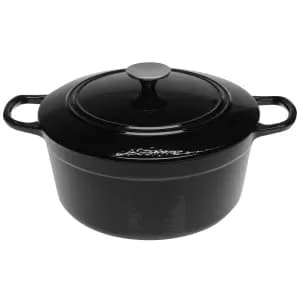 Linea Cast Iron Casserole Dish - Black