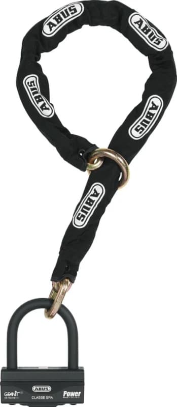 ABUS Granit 58 12KS Black Loop Chain Lock, Size 120cm for Men