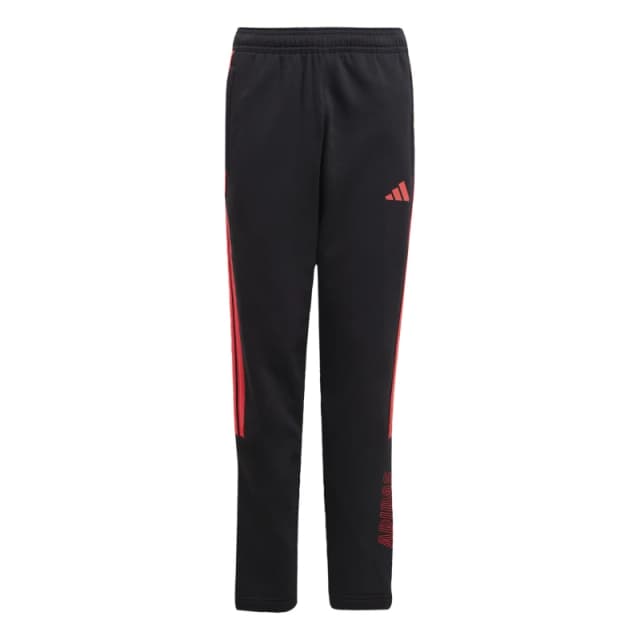 adidas Unisex Kids Hot Closed Hem Fleece Joggers Black/Lucid Red unisex 15-16 Years