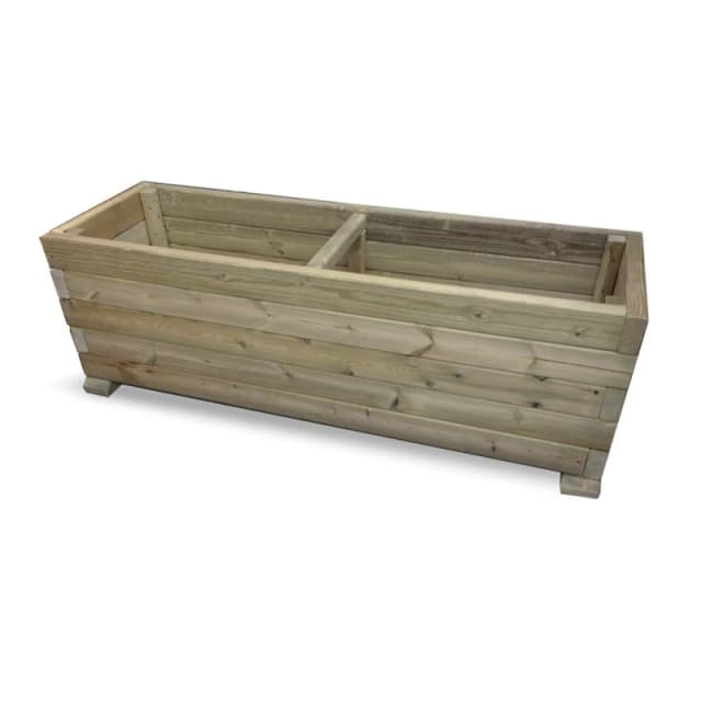 Churnet Valley Garden Furniture Ltd Multi Pack of 2, Super Heavy Duty Veg Trough - W150cm, Fully Assembled in Brown Size: 2 Pack Brown Unisex 2 Pack