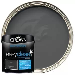 Crown Easyclean Mid Sheen Emulsion Bathroom Paint - Rebel - 2.5L