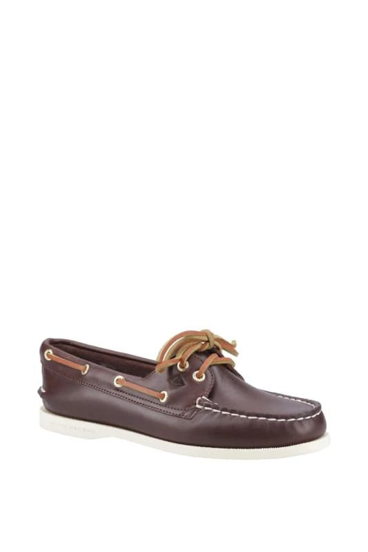 Sperry Men Authentic 2 Eye Wide Fit Boat Shoe in Brown Size: 11 Brown 11 Male 627756021198
