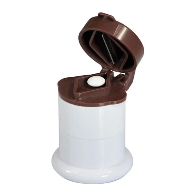Loops 3 in 1 Portable Pill Cutter Crusher and Storage - Easy to Use - Tablet Case Multi