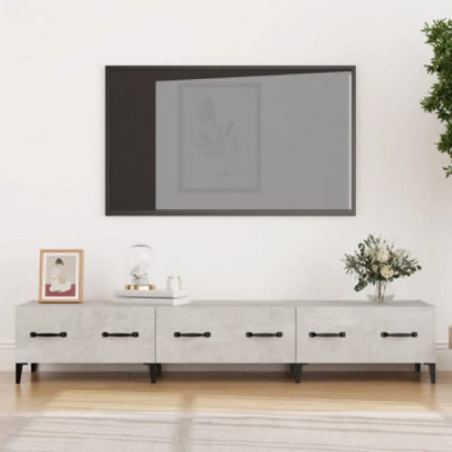 Vidaxl TV Cabinet Concrete Grey 150X34,5X30 Cm Engineered Wood