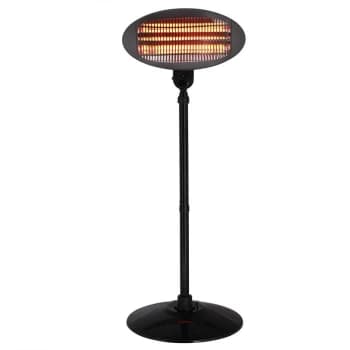 Monzana - Radiant Patio Heater 3 Heat Settings 2000 Watts Stable Metal Base Tip-over Protection