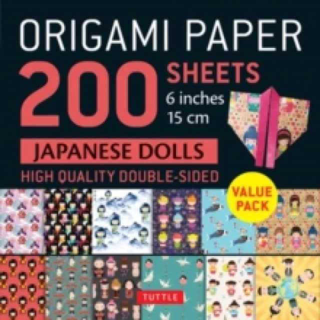 Origami Paper 200 sheets Japanese Dolls 6 (15 cm). Notebook / blank book. By Tuttle Studio" Books