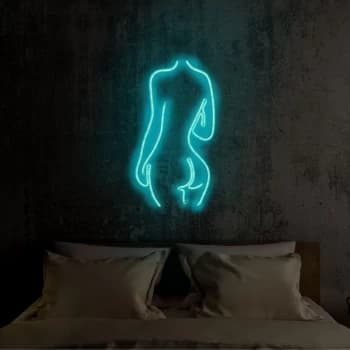 Sexy Woman - Blue Blue Wall Lamp
