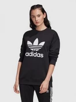 Adidas Originals Trefoil Crew Sweat - Black