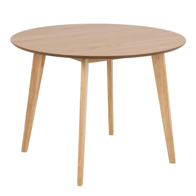 Furniture To Go Roxby Round Dining Table in Oak 105x76cm in Light Oak Size: 105x76cm Light Oak Unisex 105x76 cm