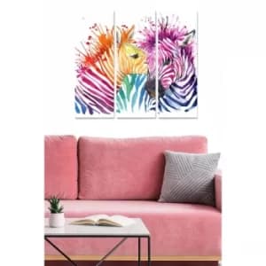 MDF8672210 Multicolor Decorative MDF Painting (3 Pieces)