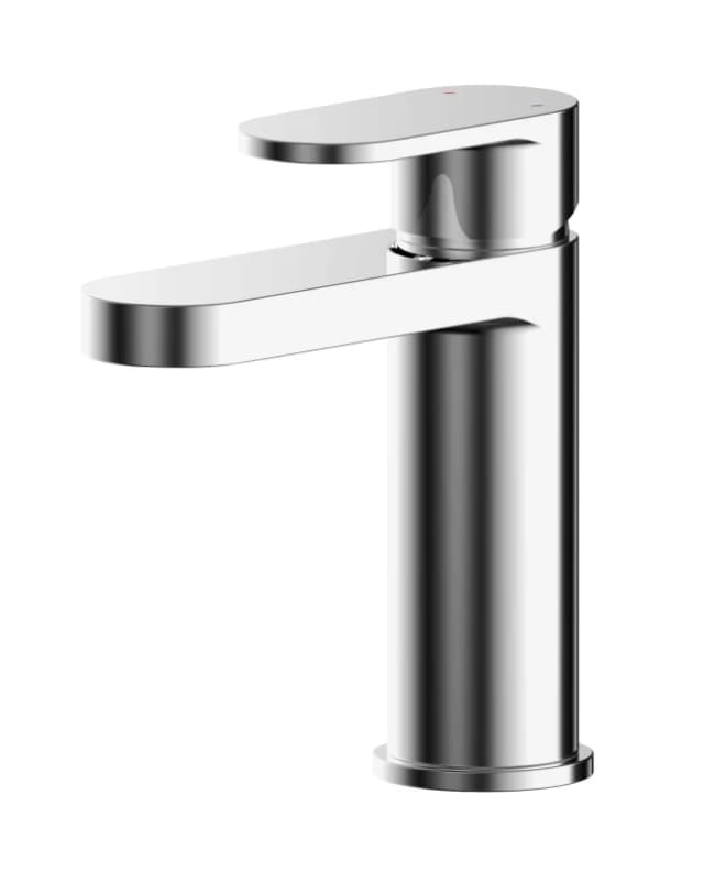 Balterley Round Mono Basin Mixer Tap Push Button Waste Chrome Silver