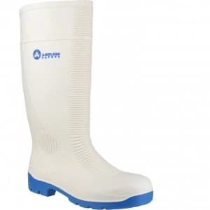Amblers Safety FS98 Steel Toe Food Safety Wellington White Size 10