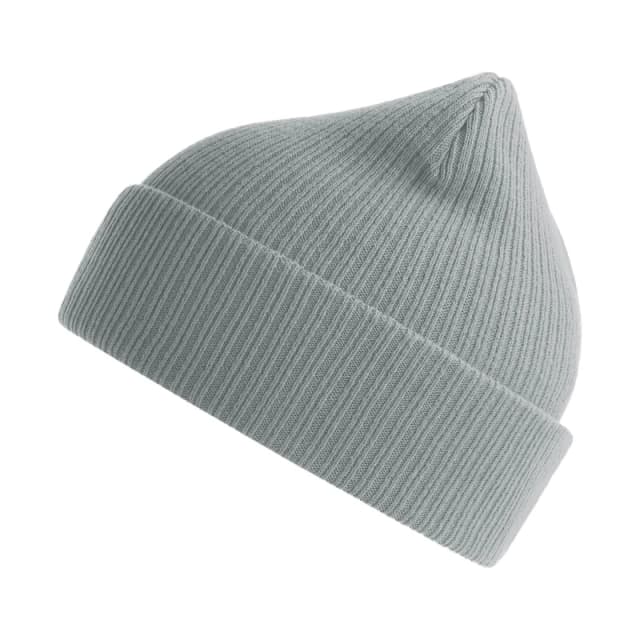Atlantis Atlantis Men Nelson Ribbed Cotton Beanie in Light Grey Light Grey One Size Male 5063300861189