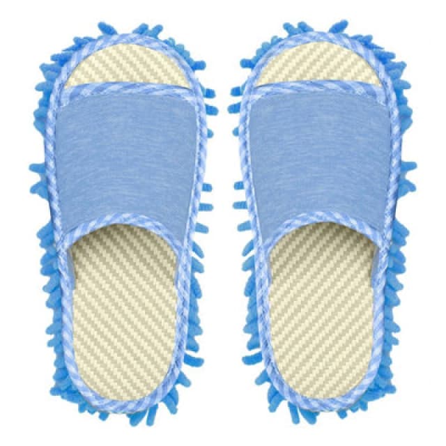 Haven Mop Shoe High-Quality Microfiber Chenille Flexible & Elastic - Blue