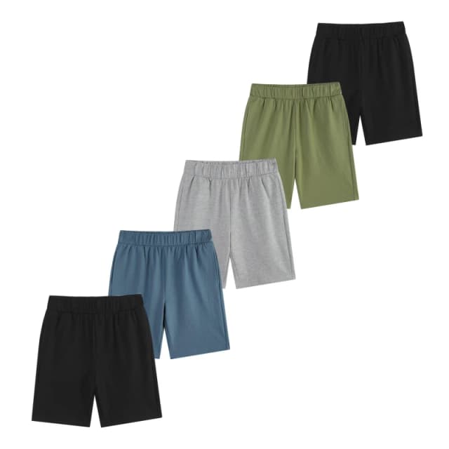 Studio Older Boys 5 Pack Fleece Shorts - Multi Multi 6 - 7 Years