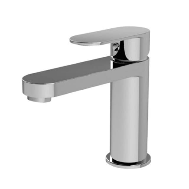 Balterley Round Mono Basin Mixer Tap Push Button Waste Chrome Balterley Silver