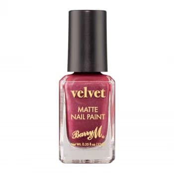 Barry M Velvet Nail Paint - Crimson Couture, Burgundy