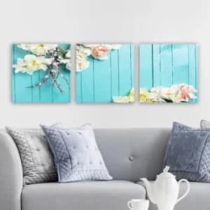 P721522 Multicolor Decorative Canvas Painting (3 Pieces)