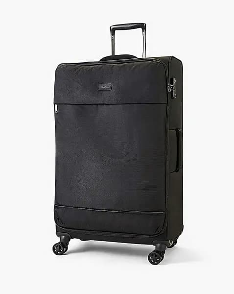Rock Luggage Paris VPK6W Large Soft Shell Black Suitcase