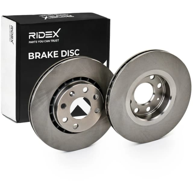 RIDEX 82B0452 Brake disc Front Axle, Vented, Cast Iron, Uncoated, Untreated, without bolts/screws Cast Iron Brake Disc (82)