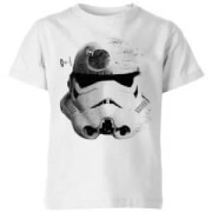 Star Wars Command Stromtrooper Death Star Kids T-Shirt - White - 11-12 Years