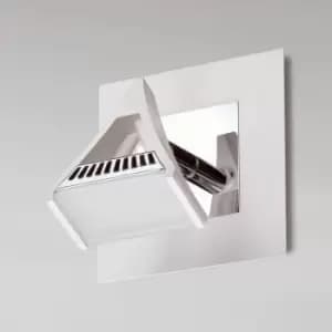 Spot Filippo 1 bulb 5W LED 3000K, 450lm, matt white/polished chrome