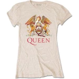 Queen - Classic Crest Womens Medium T-Shirt - Neutral