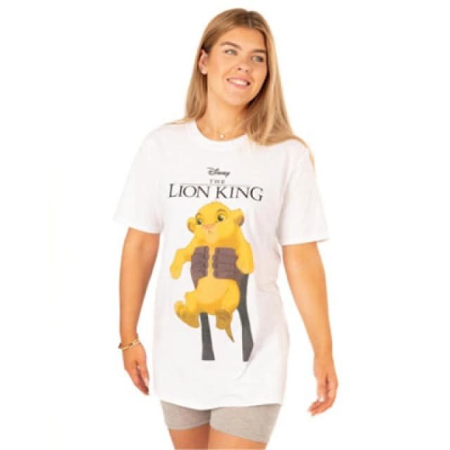 (Medium) Disney Short Sleeved T-Shirt (Womens White)