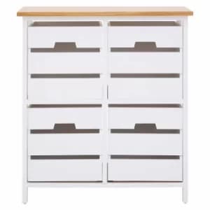 Premier Housewares Newport 4 Drawer Chest, white