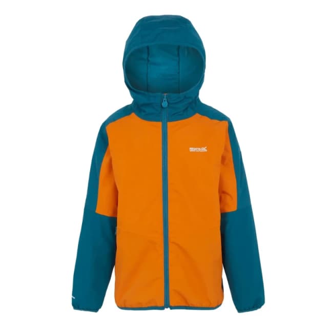 Reflective waterproof jacket for kids Regatta Volcanics VIII Orange Unisex 14/15 ans