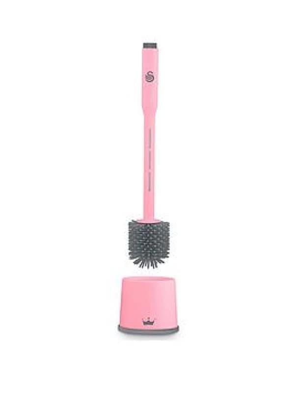 Swan Toilet Brush with Dispenser Pink