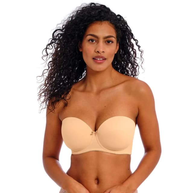 Freya Womens Deco Strapless Moulded Bra in Nude Size: 28DD Nude Female 28DD