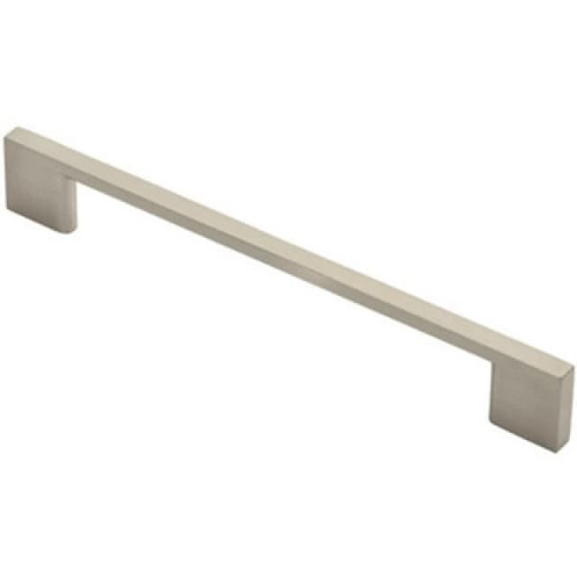 Loops Slimline D Shape Pull Handle 190 x 7mm 160mm Fixing Centers Satin Nickel Metallics unisex