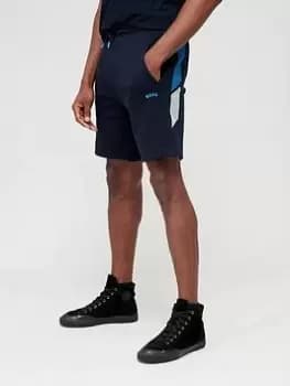 BOSS Headlo 2 Jersey Shorts - Dark Blue, Dark Blue, Size L, Men