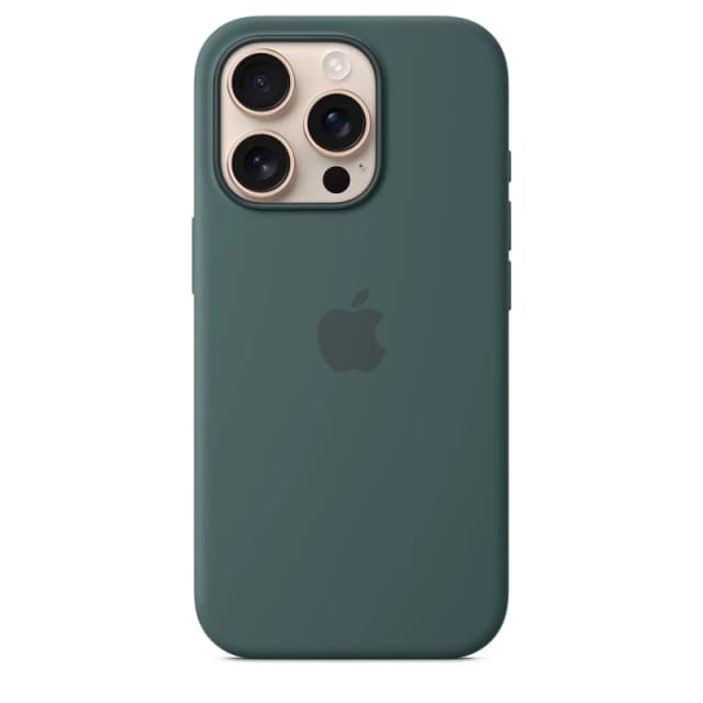 Apple iPhone 16 Pro Silicone Case with MagSafe for iPhone 16 Pro - Lake Green