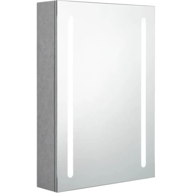 VIDAXL LED Bathroom Mirror Cabinet Concrete Grey 50x13x70cm Vidaxl 8720286332580